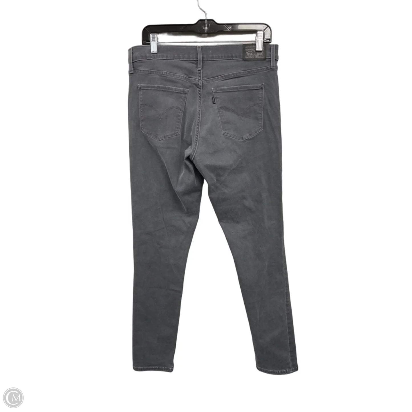 Jeans Skinny By Levis In Grey, Size: 12