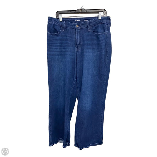 Jeans Wide Leg By Old Navy In Blue, Size: 14
