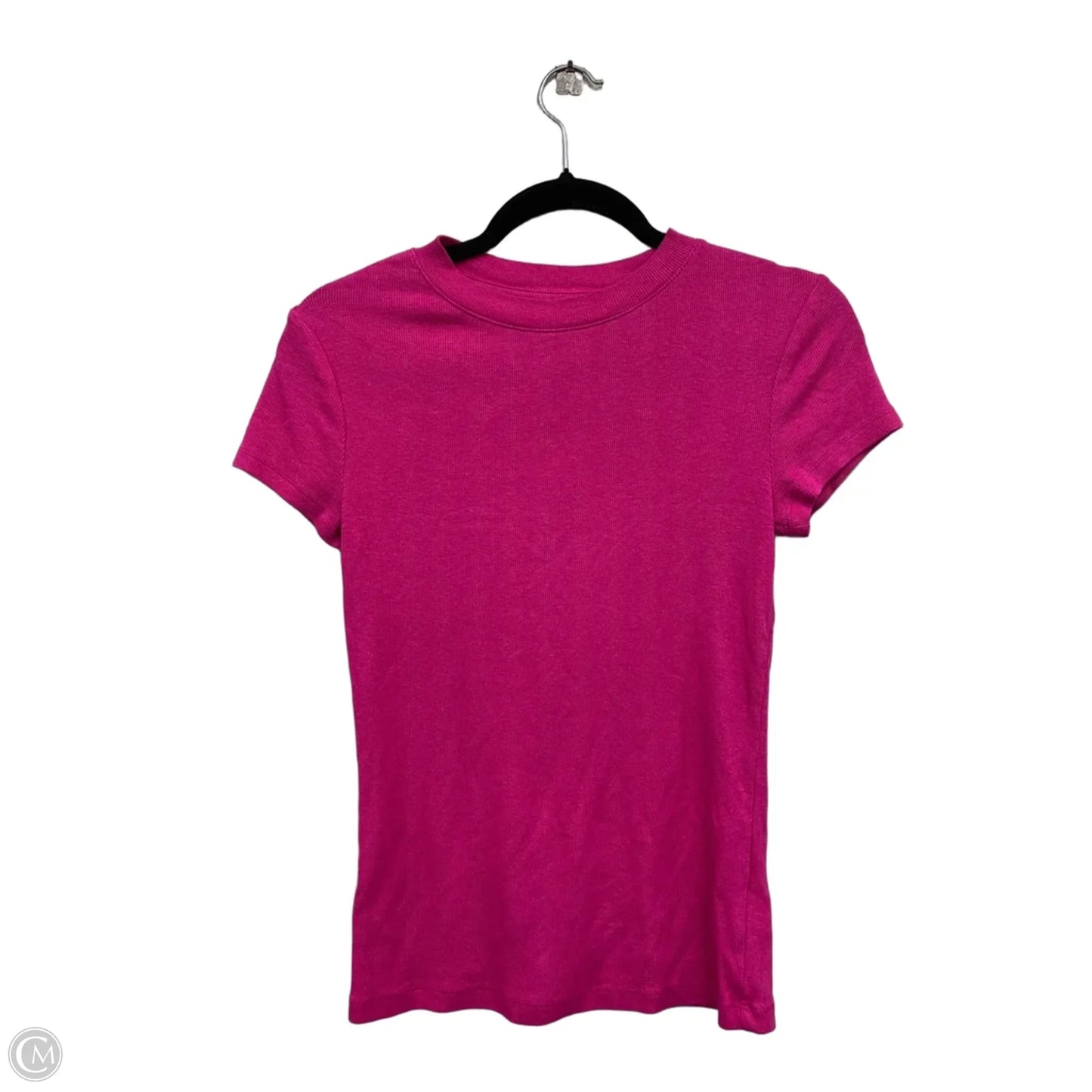 Top Short Sleeve Basic By A New Day In Pink, Size: Xs
