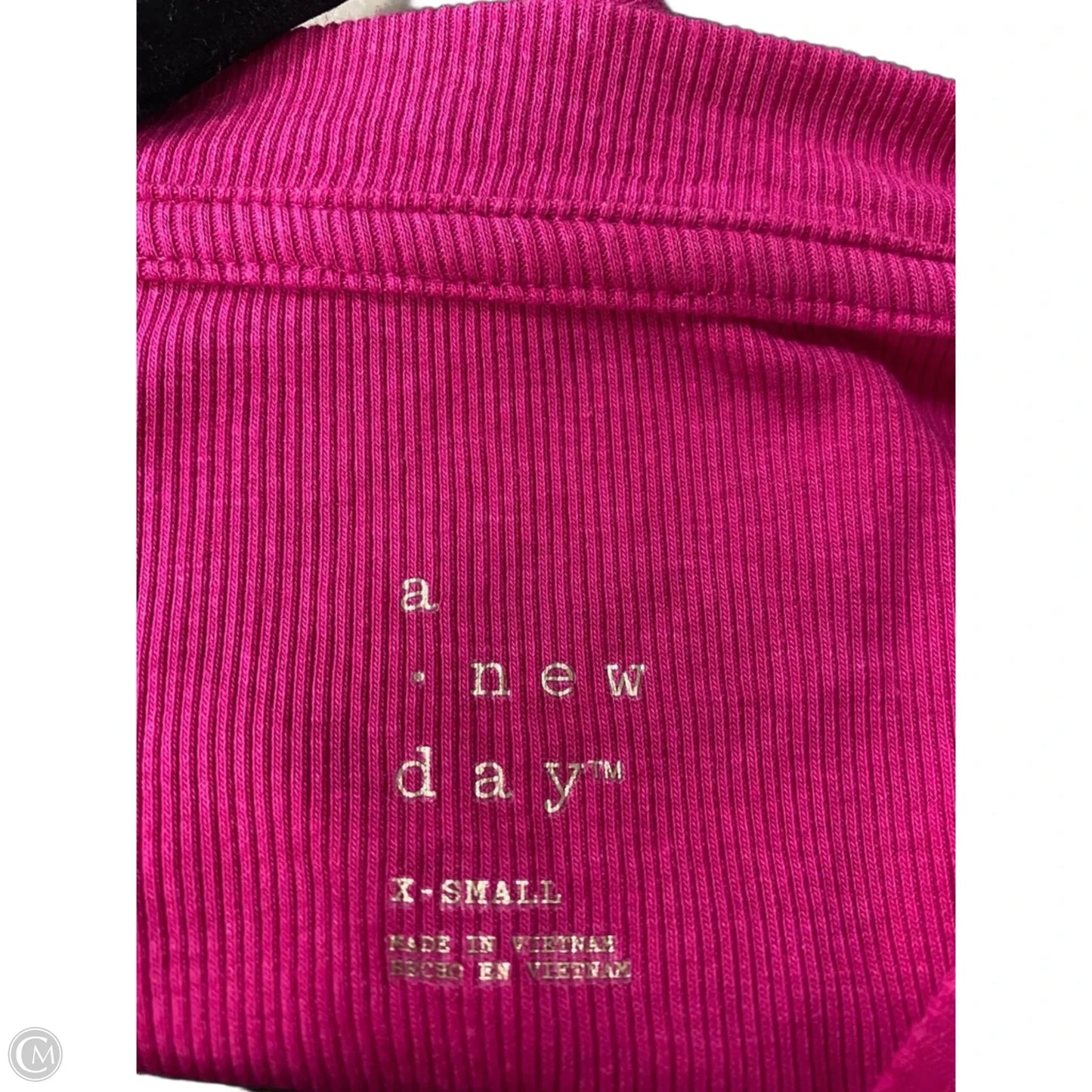 Top Short Sleeve Basic By A New Day In Pink, Size: Xs