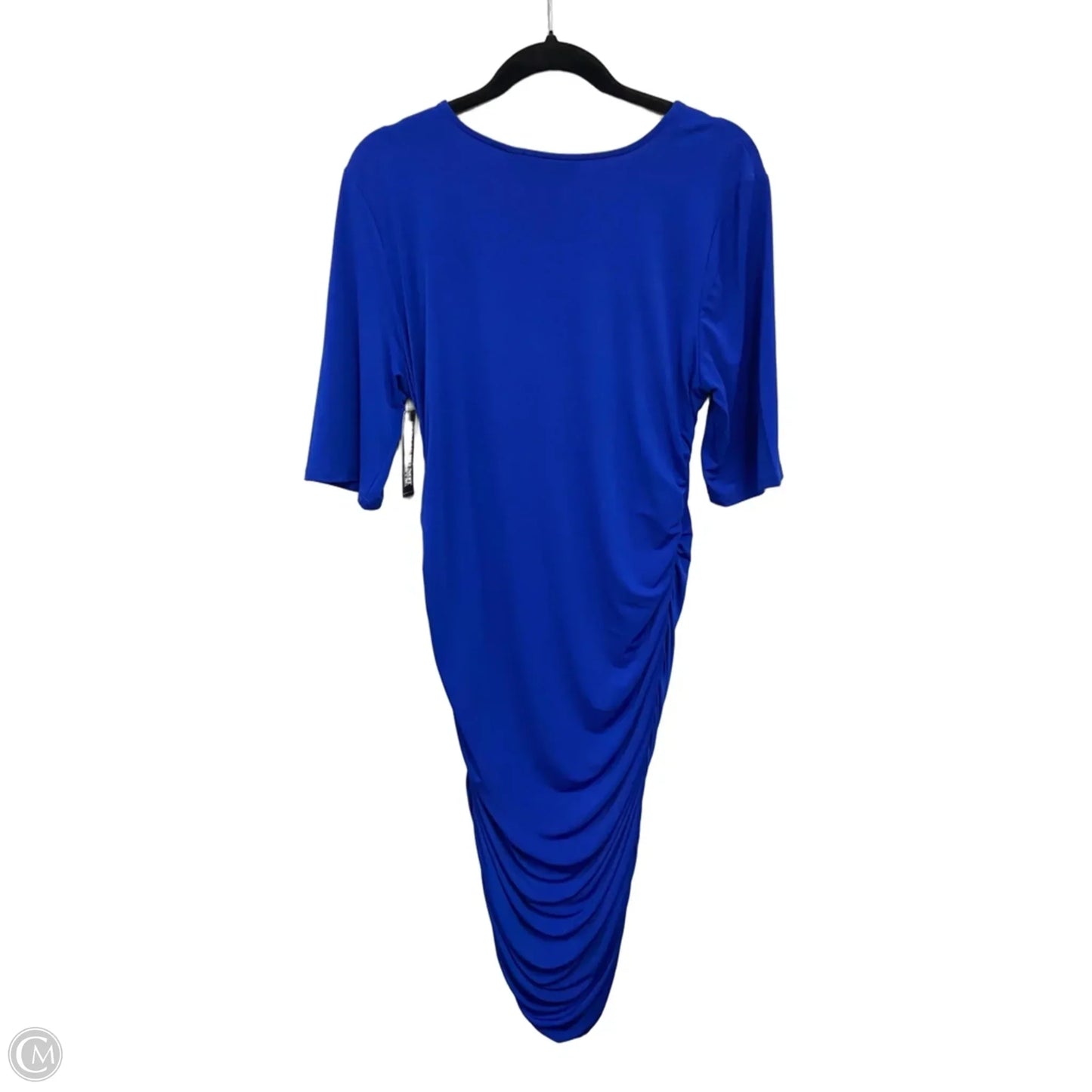 Dress Casual Midi By New York And Co In Blue, Size: Xl