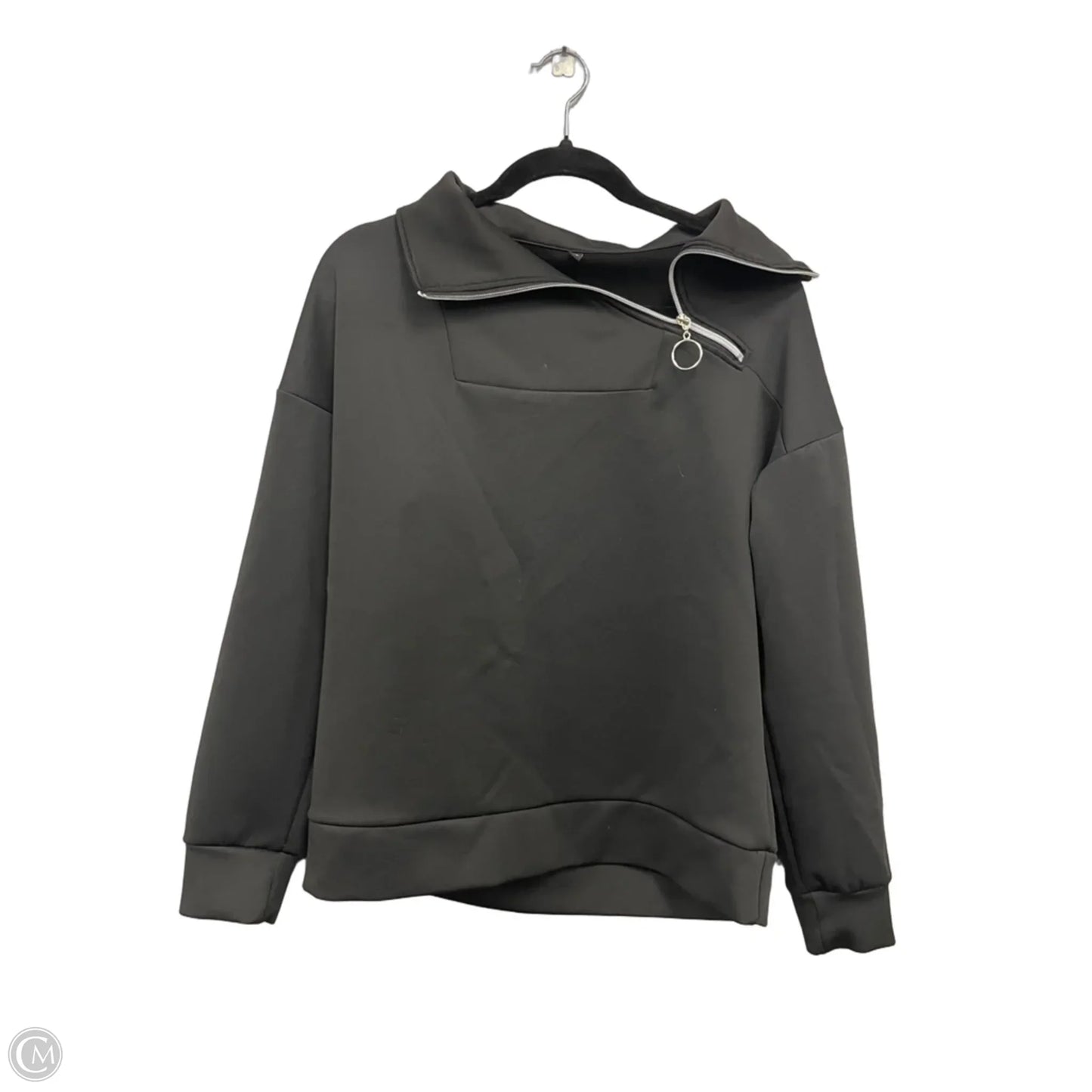 Sweatshirt Collar By Clothes Mentor In Black, Size: M