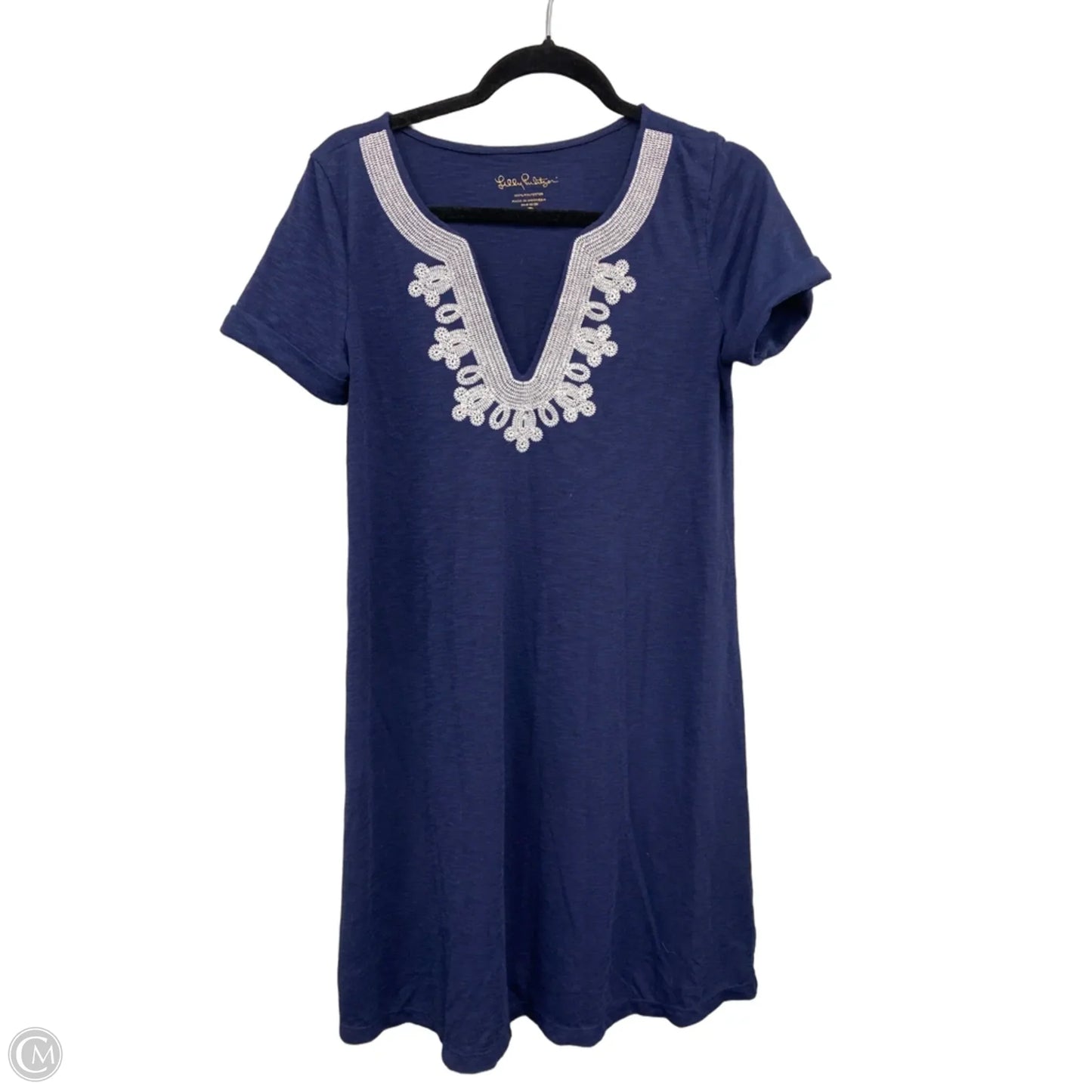 Dress Designer By Lilly Pulitzer In Blue & White, Size: S