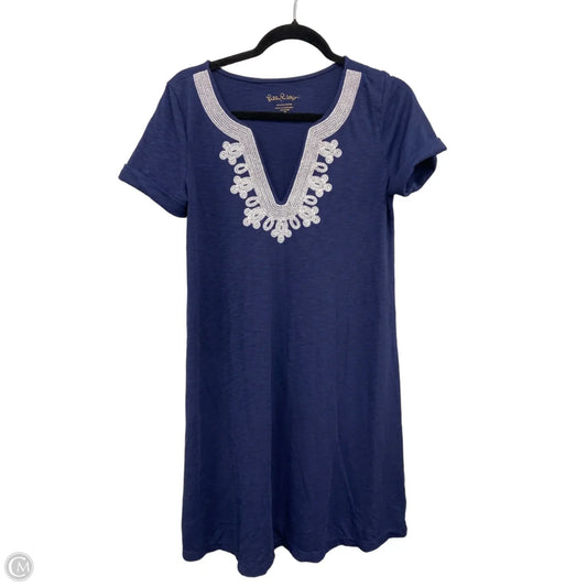 Dress Designer By Lilly Pulitzer In Blue & White, Size: S