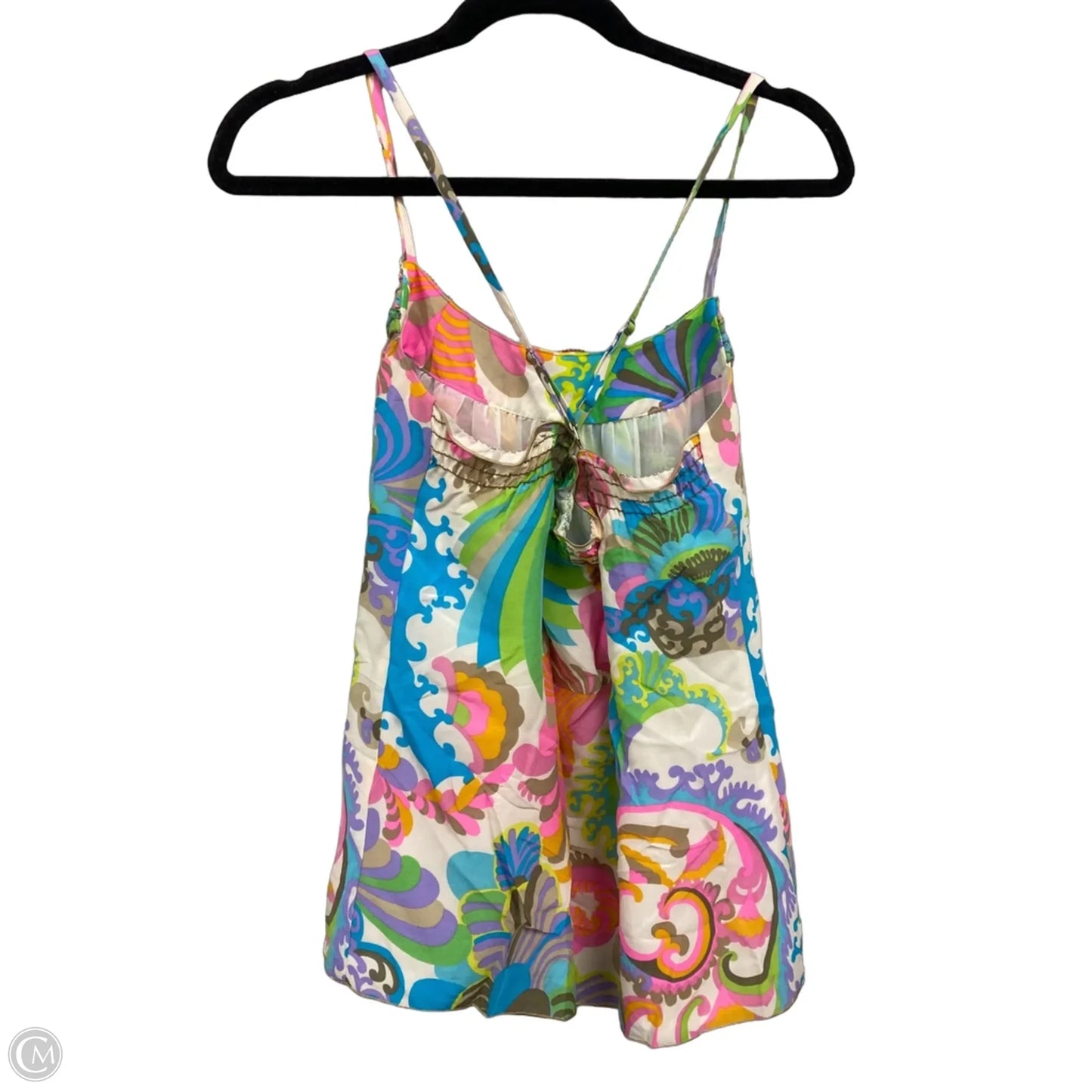 Top Sleeveless By Trina Turk In Green & Pink, Size: S