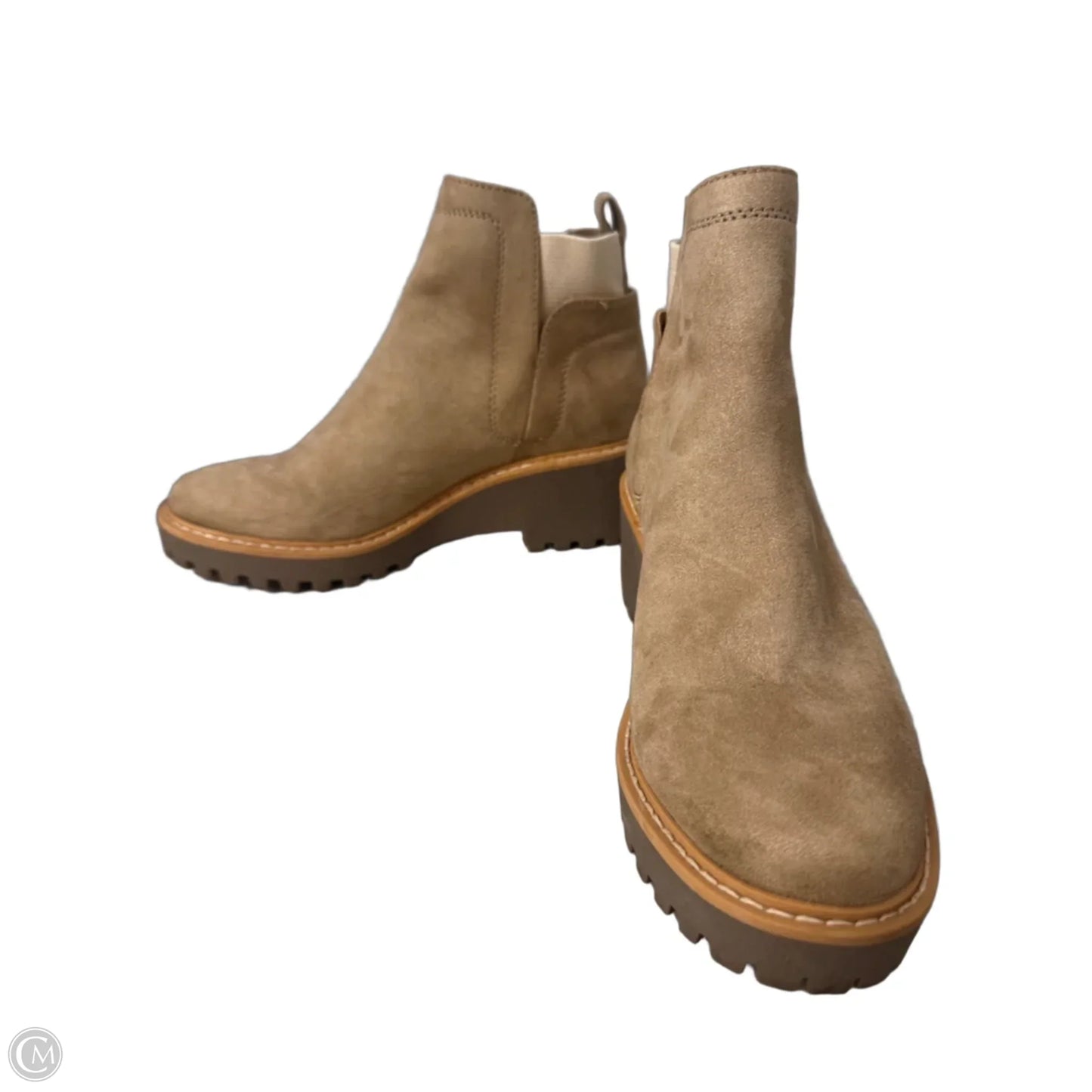 Boots Ankle Heels By Dolce Vita In Tan, Size: 7.5