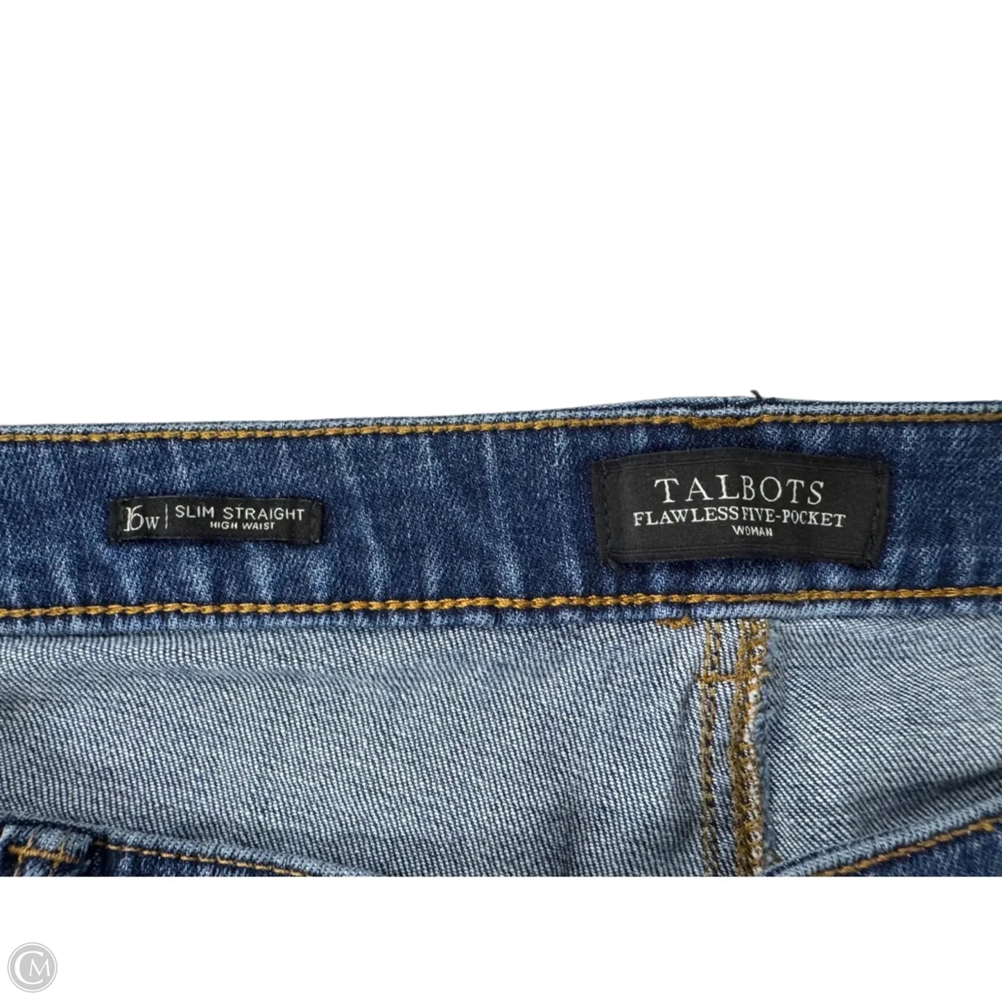 Jeans Straight By Talbots In Blue, Size: 16