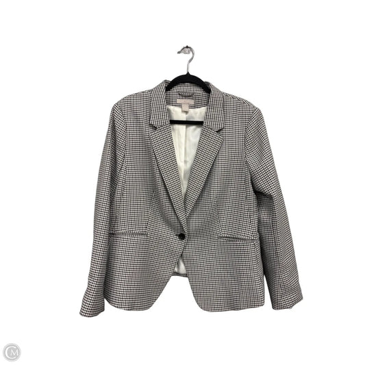 Blazer By H&m In Black & Grey, Size: Xl