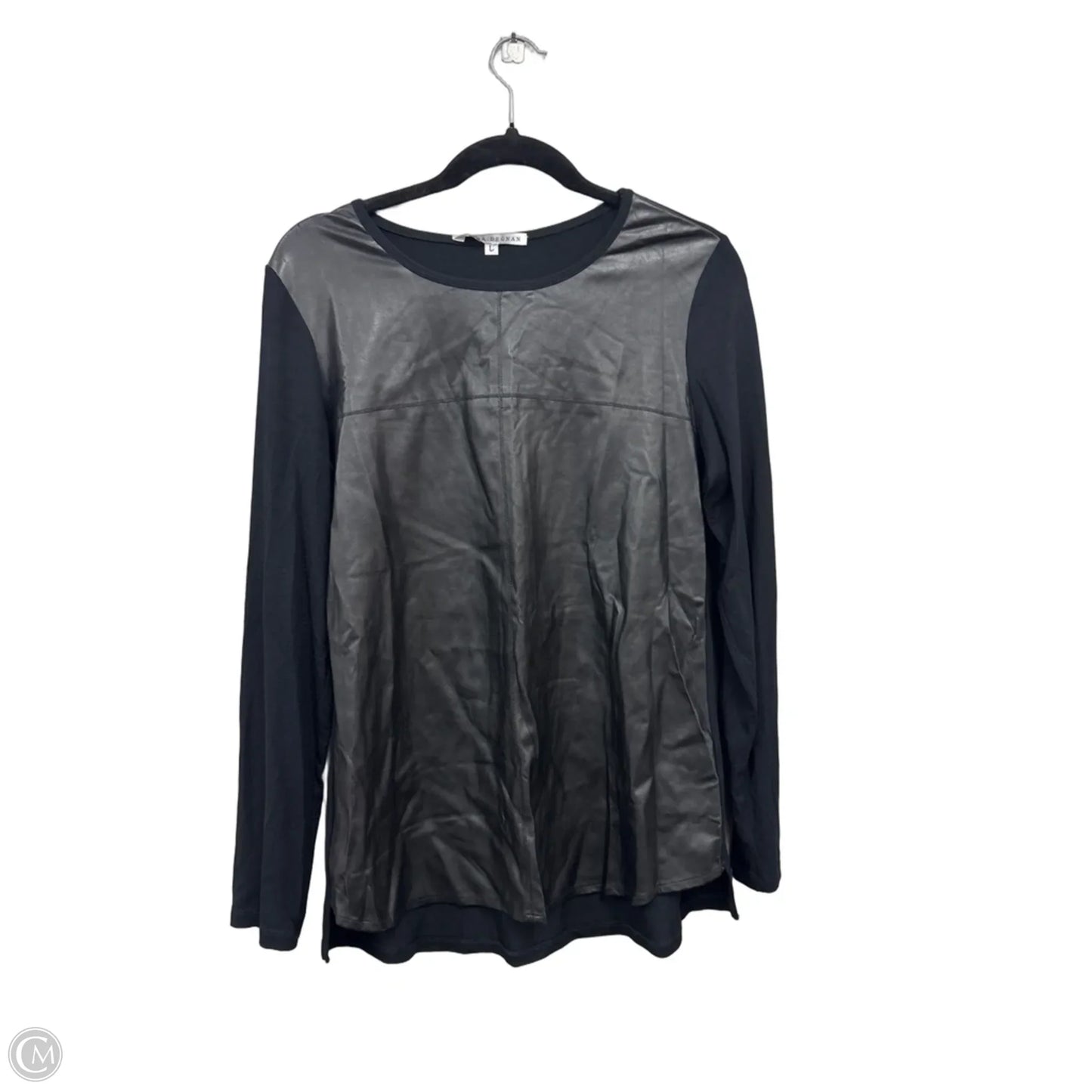 Top Long Sleeve By Clothes Mentor In Black, Size: L