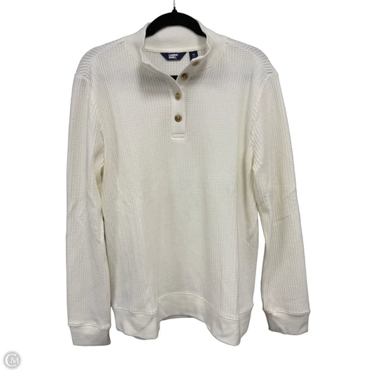 Top Long Sleeve By Lands End In Cream, Size: M