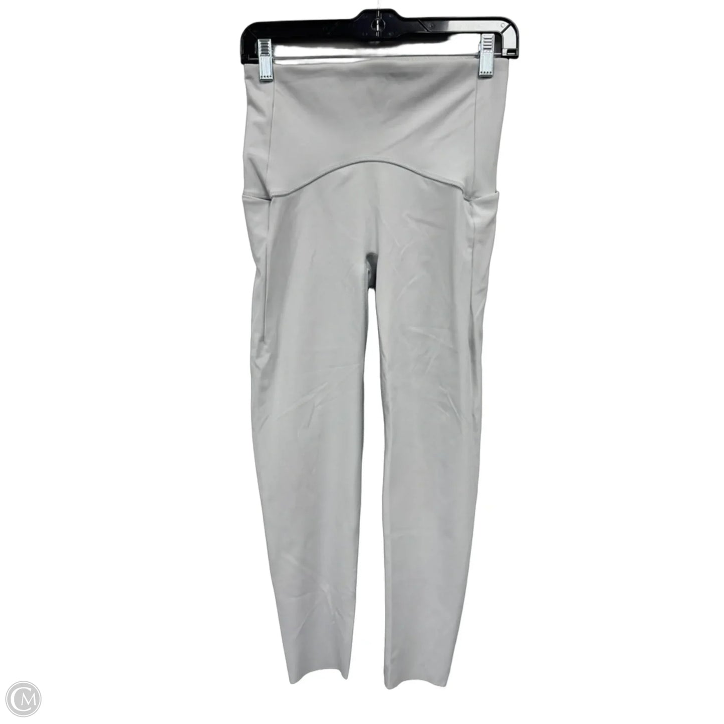 Athletic Leggings By Spanx In Grey, Size: M