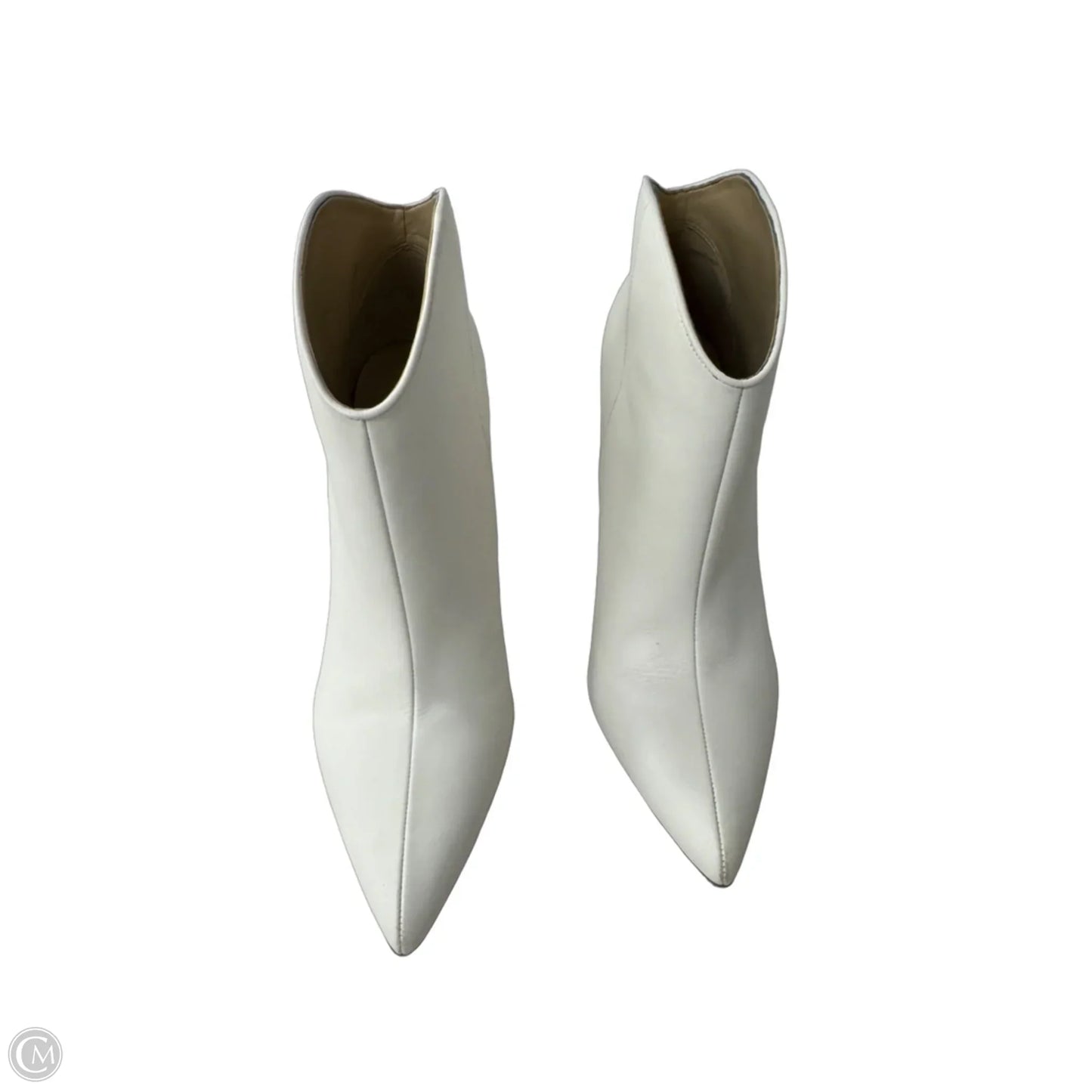Boots Ankle Heels By Marc Fisher In Cream, Size: 9.5