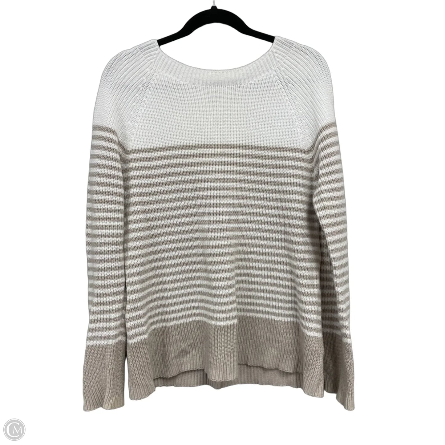 Sweater By Vineyard Vines In Tan & White, Size: M