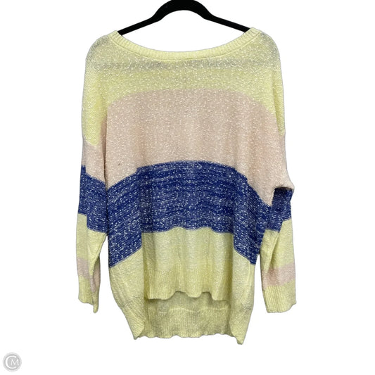 Sweater By Umgee In Blue & Yellow, Size: S
