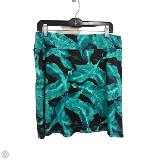 Skirt Mini & Short By Patagonia In Black & Green, Size: L
