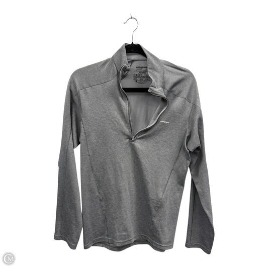 Athletic Jacket By Patagonia In Grey, Size: S