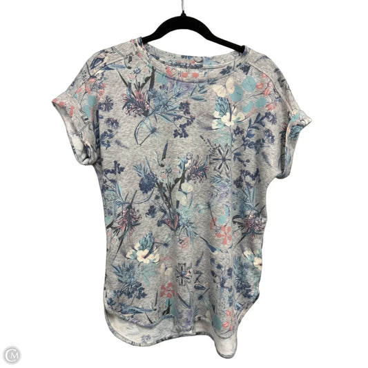 Top Short Sleeve By Cupio In Blue & Grey, Size: M