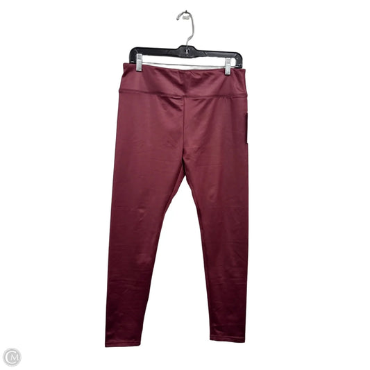 Pants Leggings By Wild Fable In Maroon, Size: L