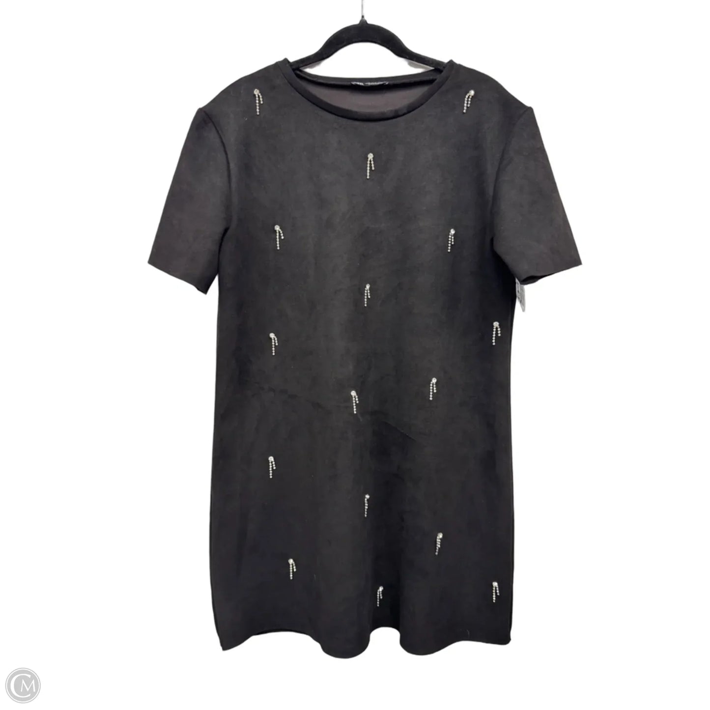 Dress Party Short By Zara In Black & Silver, Size: Xl