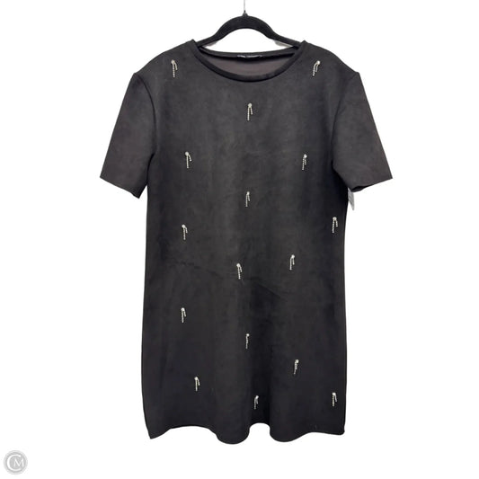 Dress Party Short By Zara In Black & Silver, Size: Xl