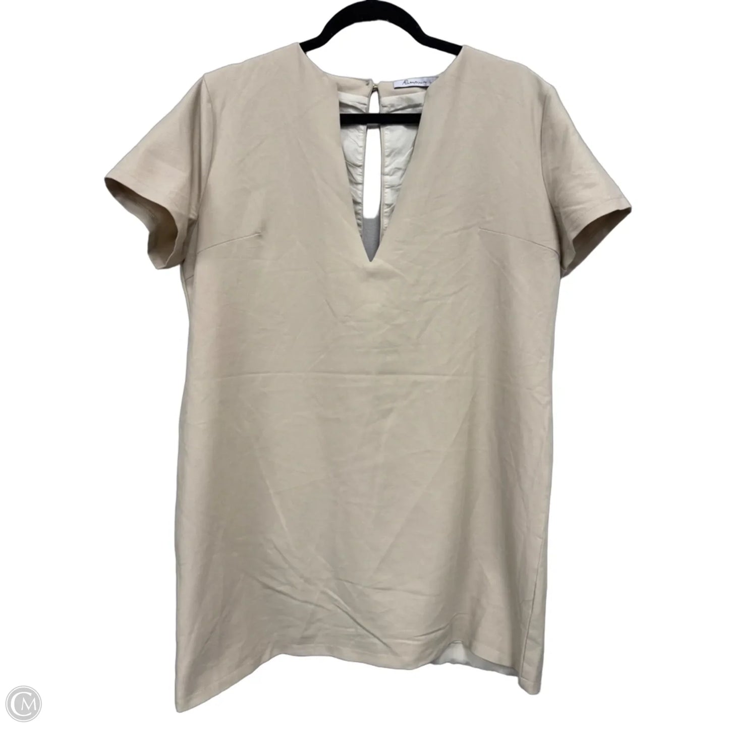Dress Casual Short By Clothes Mentor In Tan, Size: L