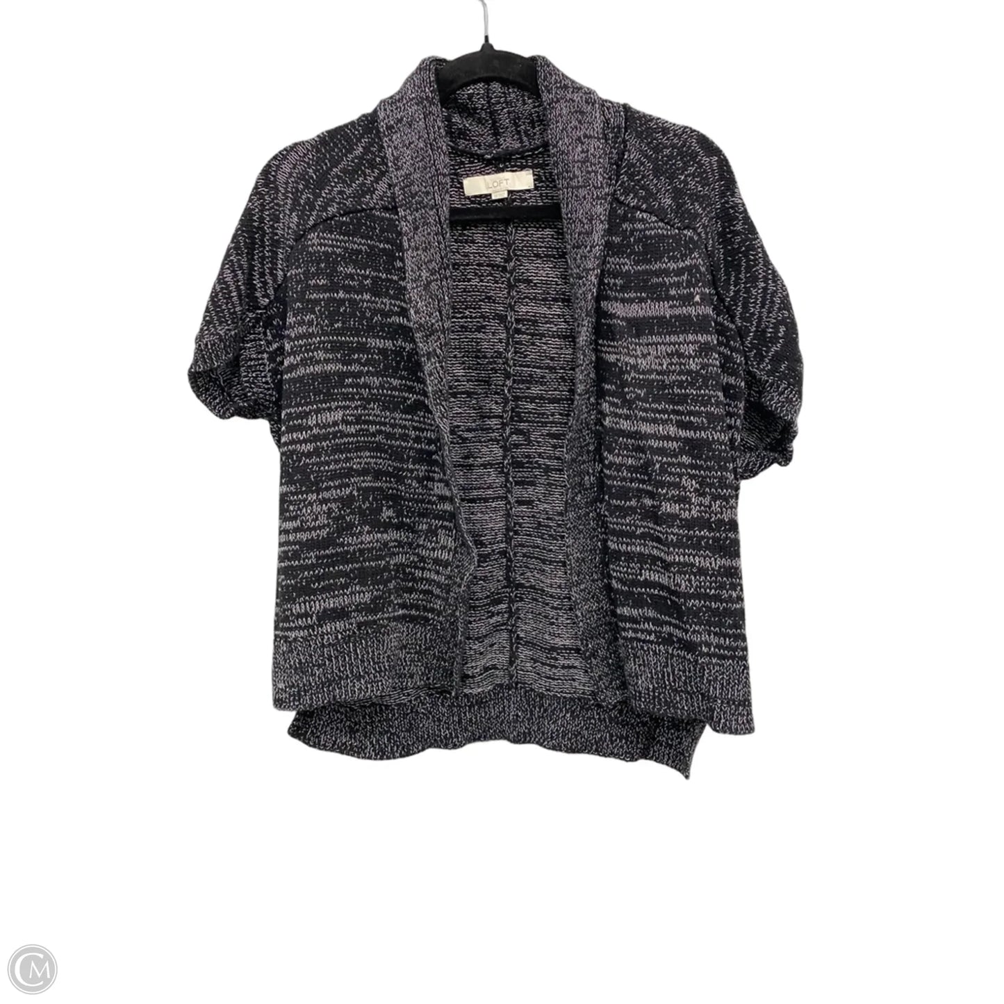 Cardigan By Loft In Black & White, Size: Xs