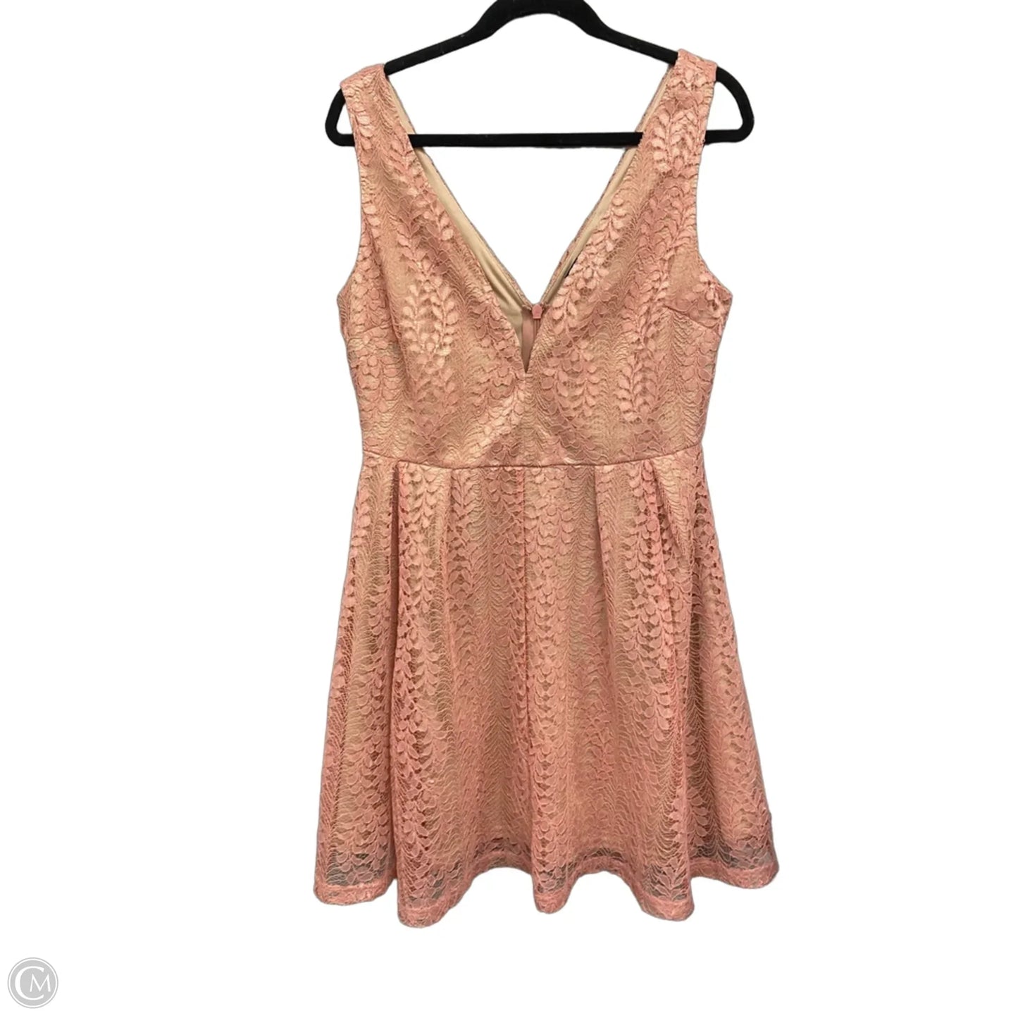 Dress Casual Short By Lulus In Peach, Size: L