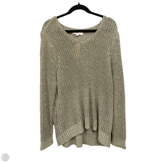 Sweater By Loft In Green, Size: 22
