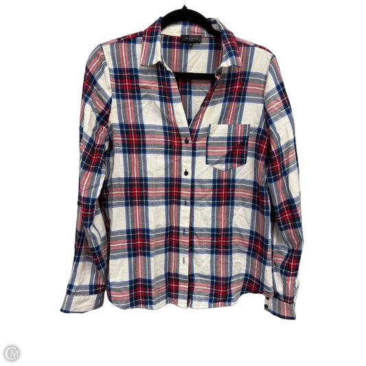 Top Long Sleeve By Limited In Blue & Red & White, Size: M