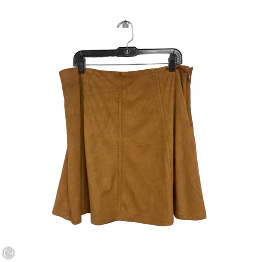 Skirt Mini & Short By Loft In Copper, Size: 12