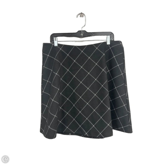 Skirt Mini & Short By Loft In Black & White, Size: L
