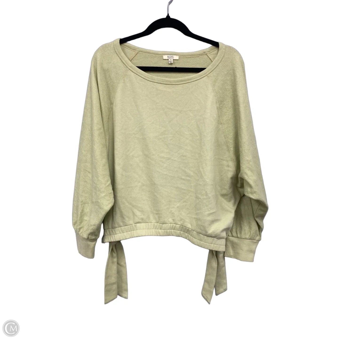 Top Long Sleeve By Kori America In Green, Size: S