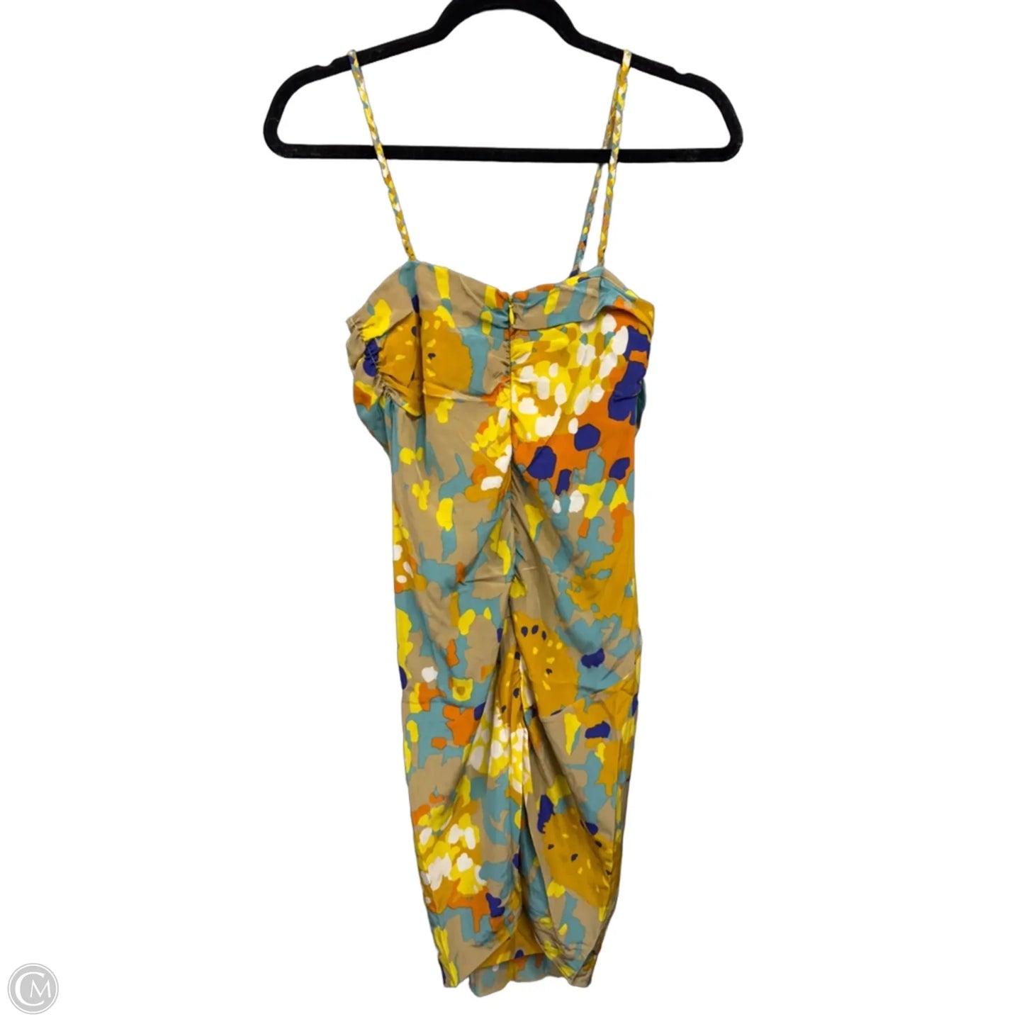 Dress Designer By Diane Von Furstenberg In Blue & Gold, Size: 4