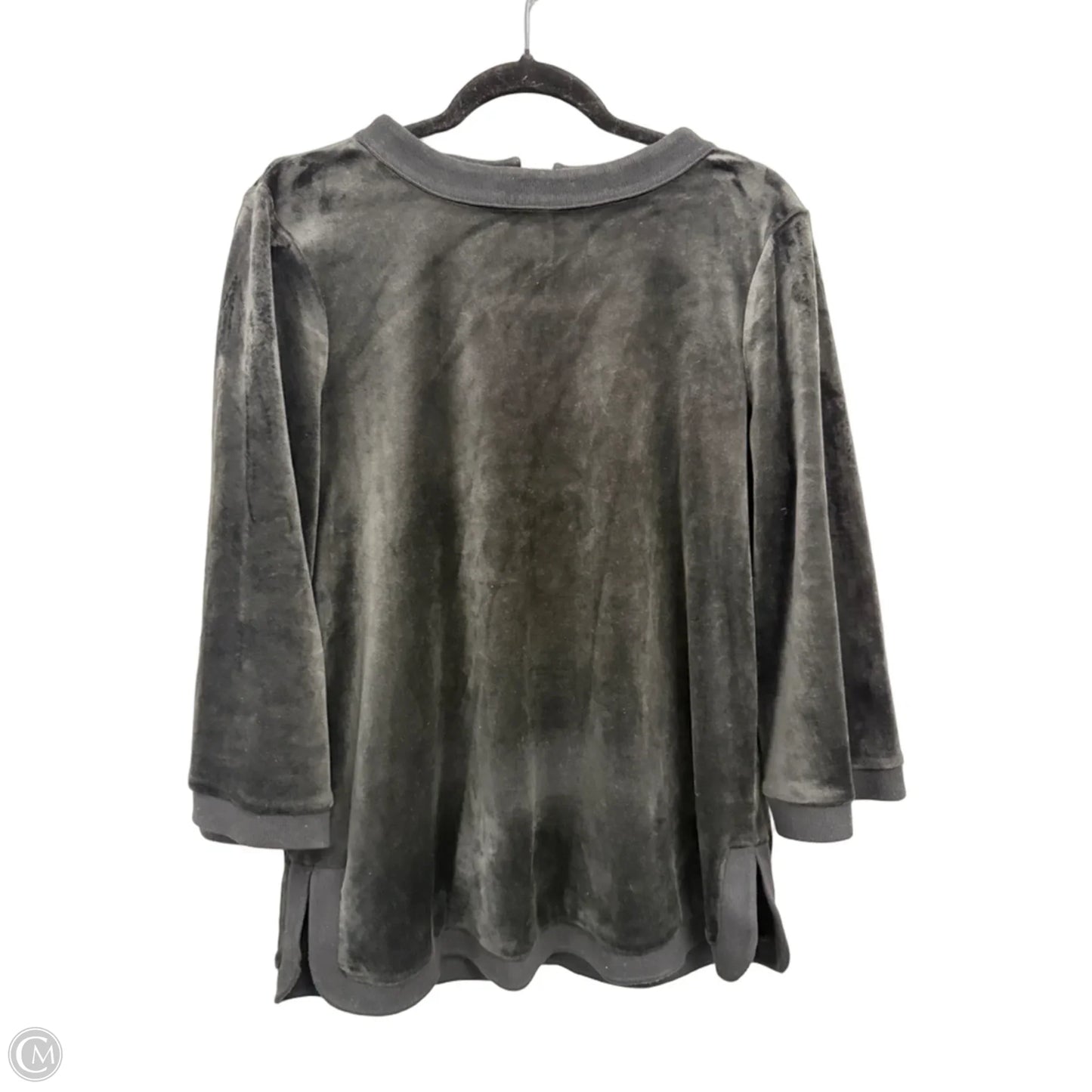 Top 3/4 Sleeve Designer By Tuckernuck In Black, Size: L