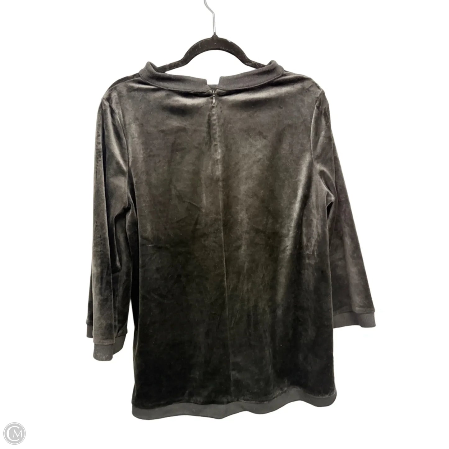 Top 3/4 Sleeve Designer By Tuckernuck In Black, Size: L