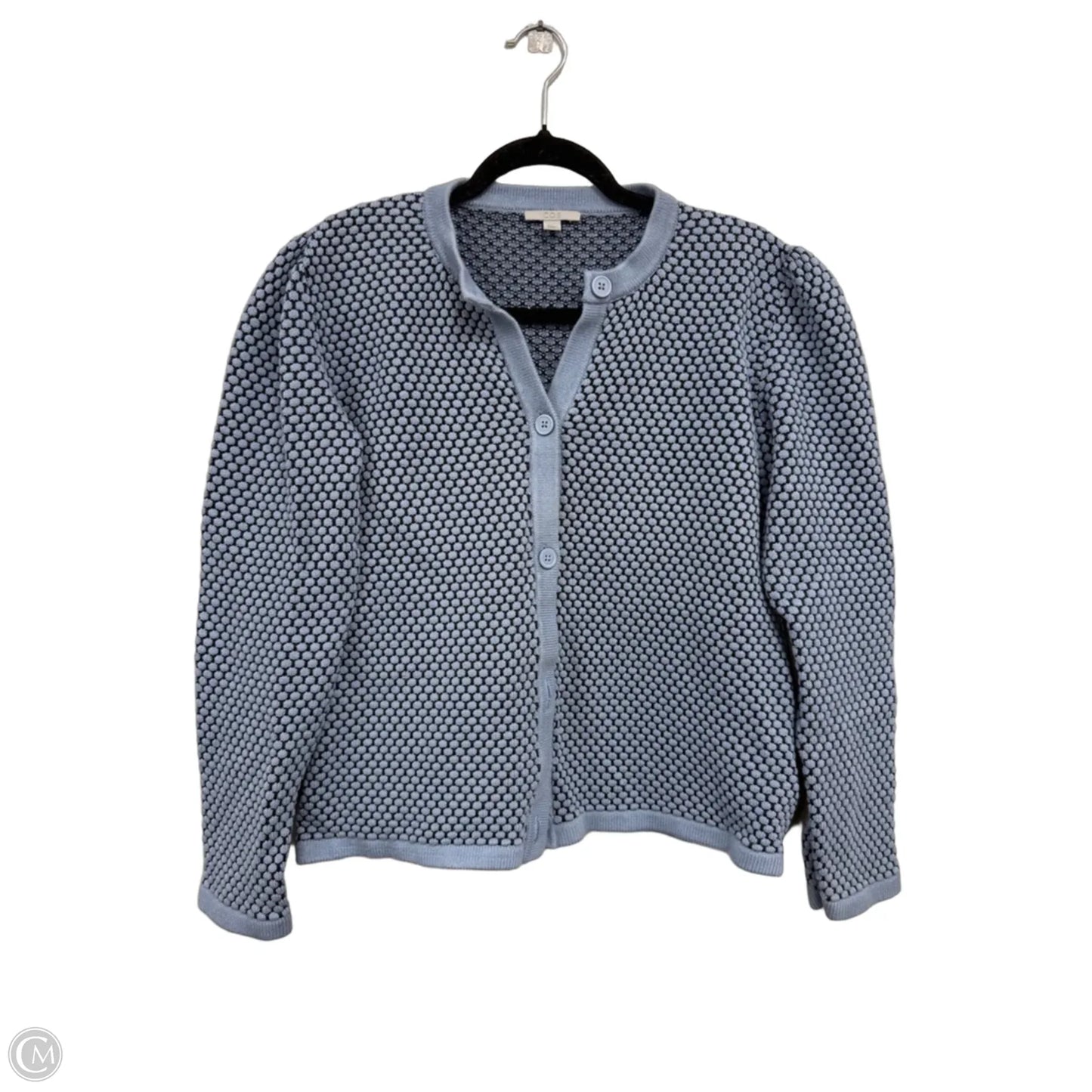 Sweater Cardigan By Cos In Black & Blue, Size: L