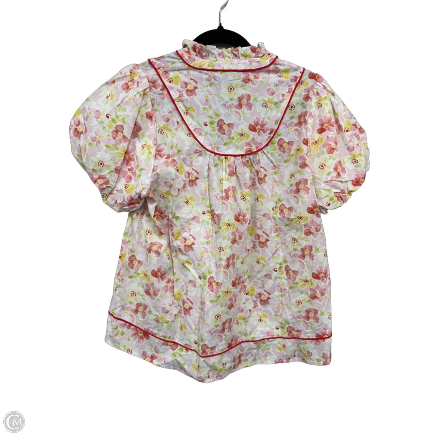 Top Short Sleeve By Gigio In Pink & Red, Size: S