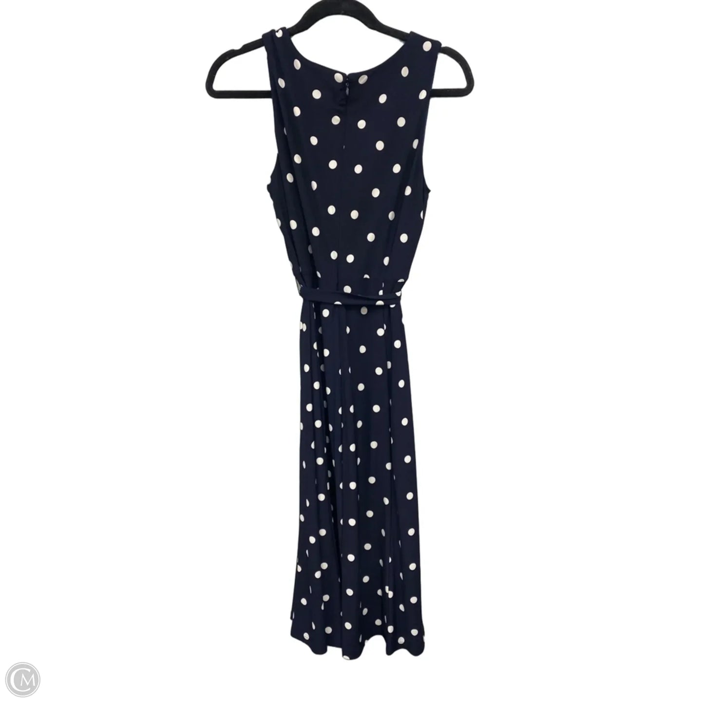 Dress Casual Midi By Anne Klein In Blue & White, Size: 6