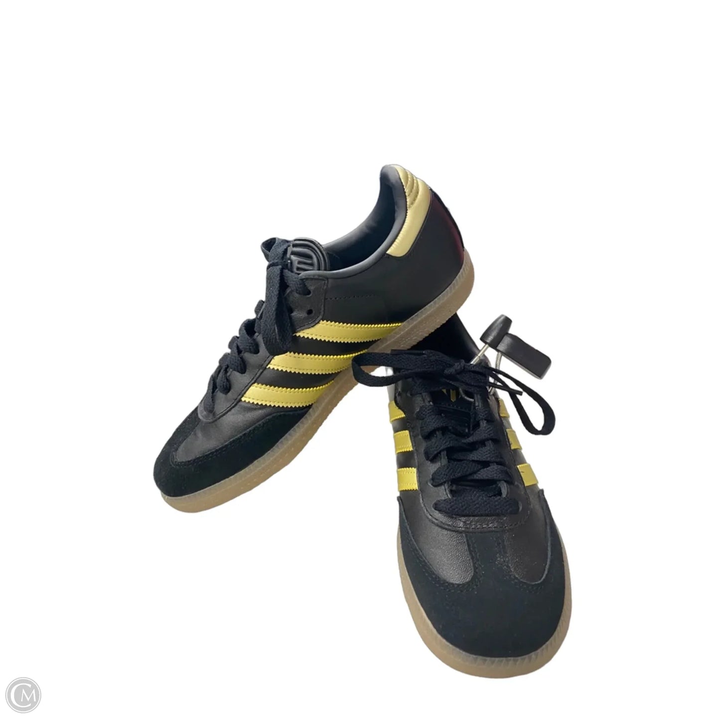 Shoes Sneakers By Adidas In Black & Gold, Size: 5