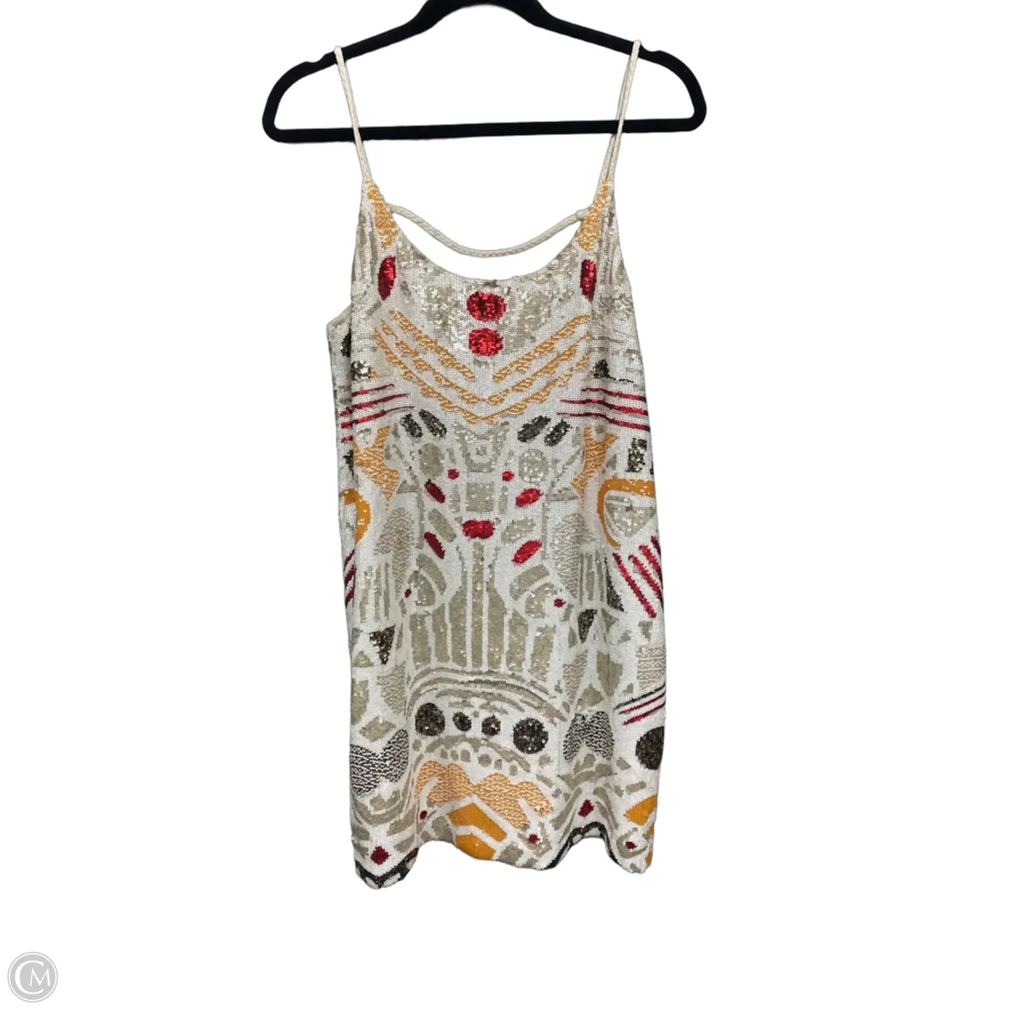 Dress Casual Short By French Connection In Cream & Red, Size: 8