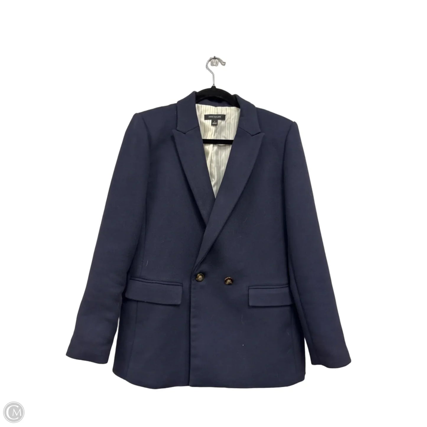 Blazer By Ann Taylor In Navy, Size: 6