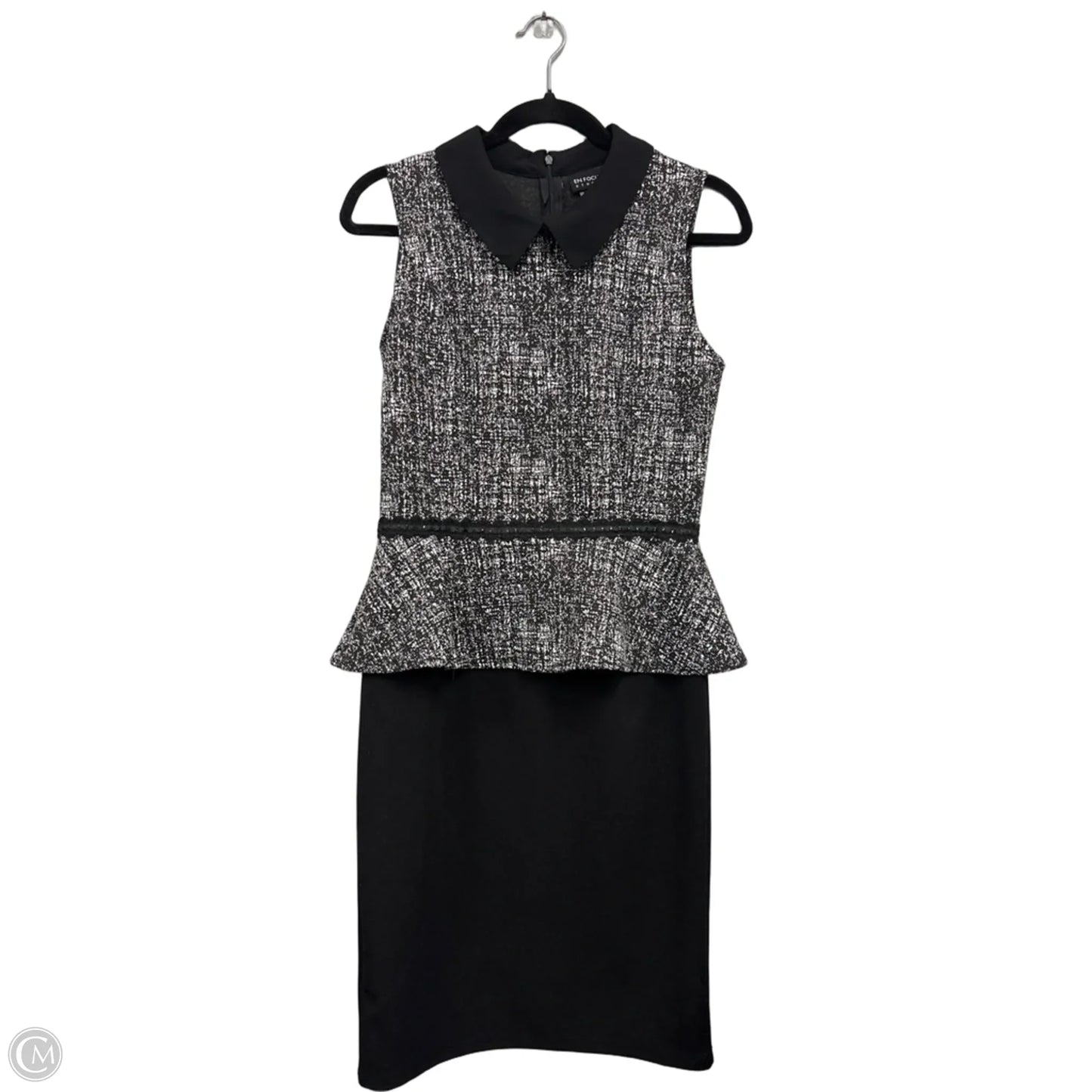 Dress Casual Short By En Focus In Black & White, Size: Xl