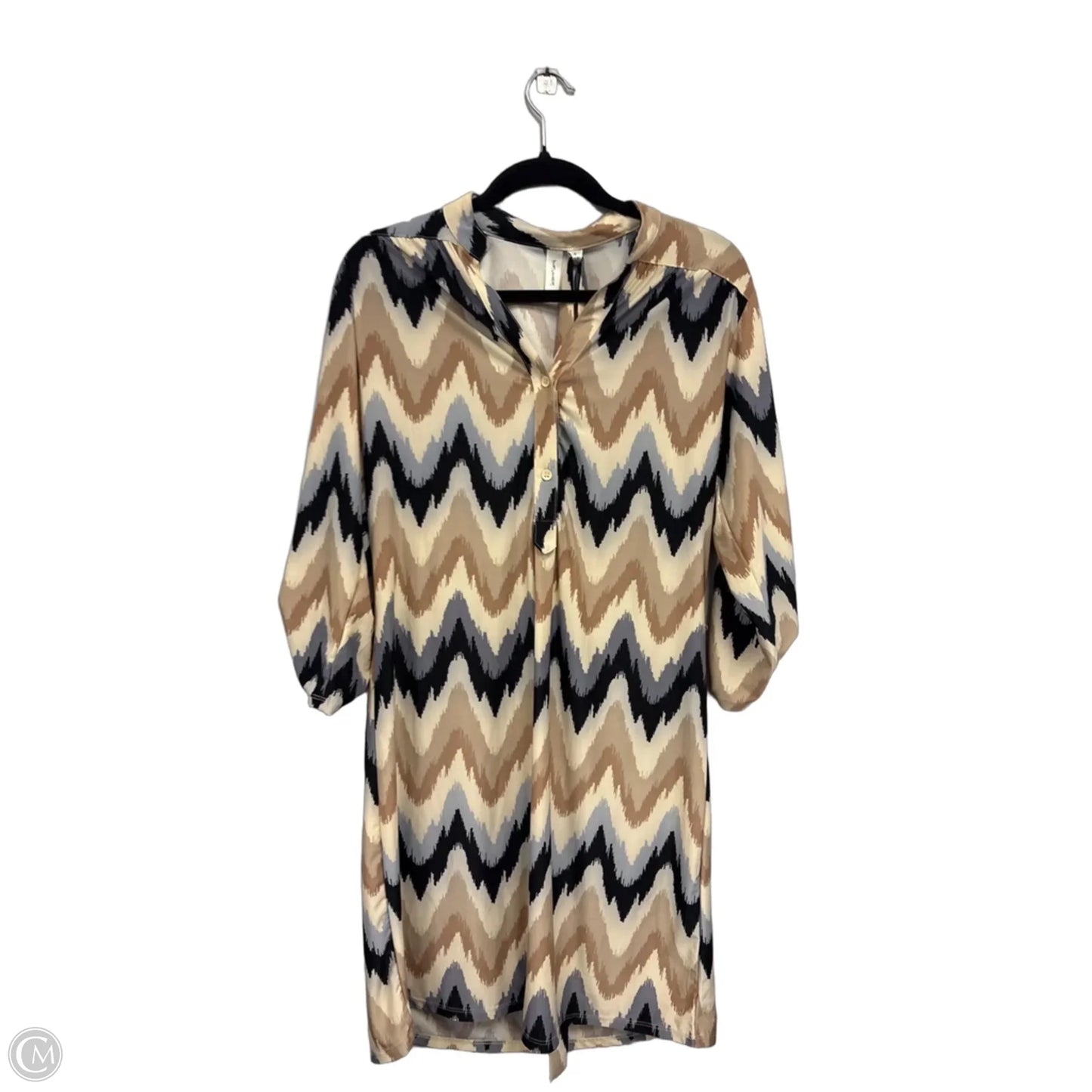 Dress Casual Short By Tacera In Black & Tan, Size: S