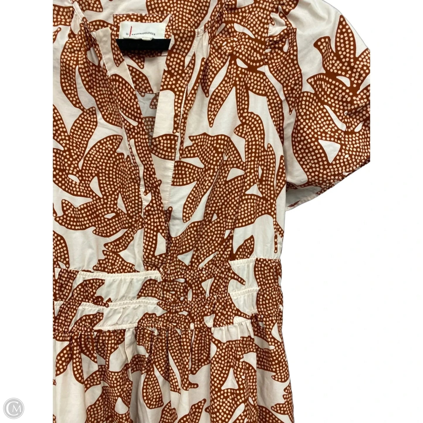 Dress Casual Maxi By Anthropologie In Brown & Cream, Size: S