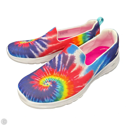Shoes Sneakers By Skechers In Tie Dye Print, Size: 11