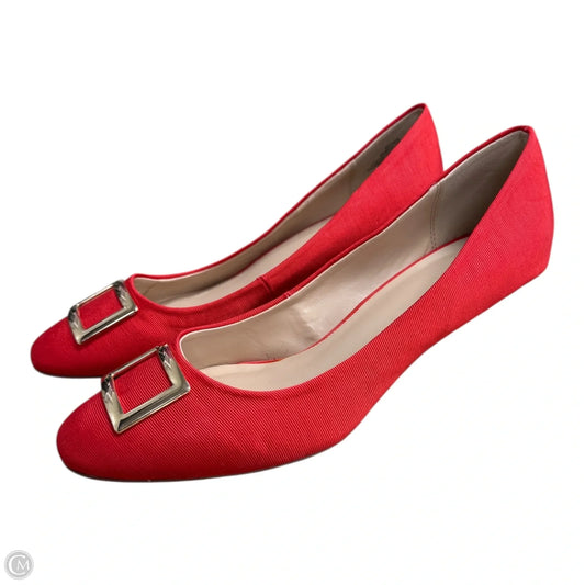 Shoes Heels Block By Crown And Ivy In Gold & Red, Size: 10