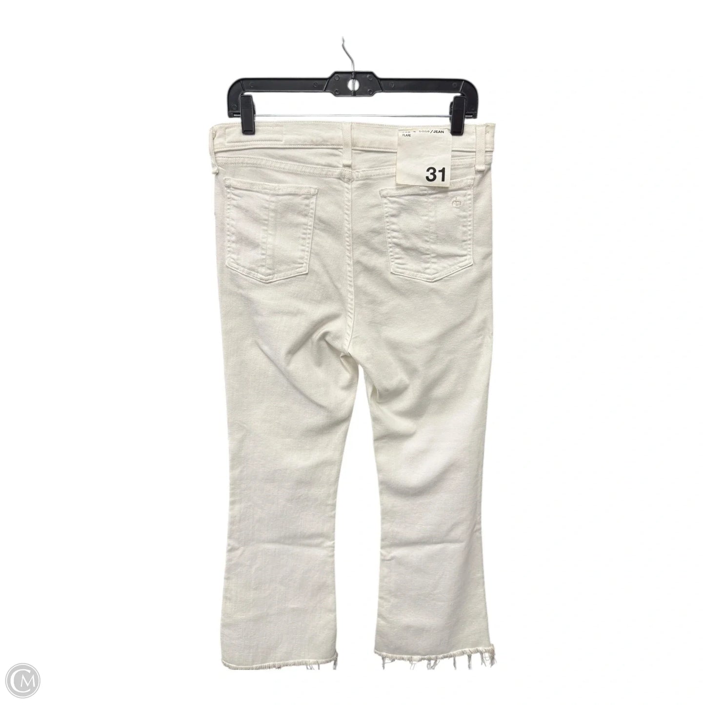 Jeans Flared By Rag And Bone In Cream, Size: 12