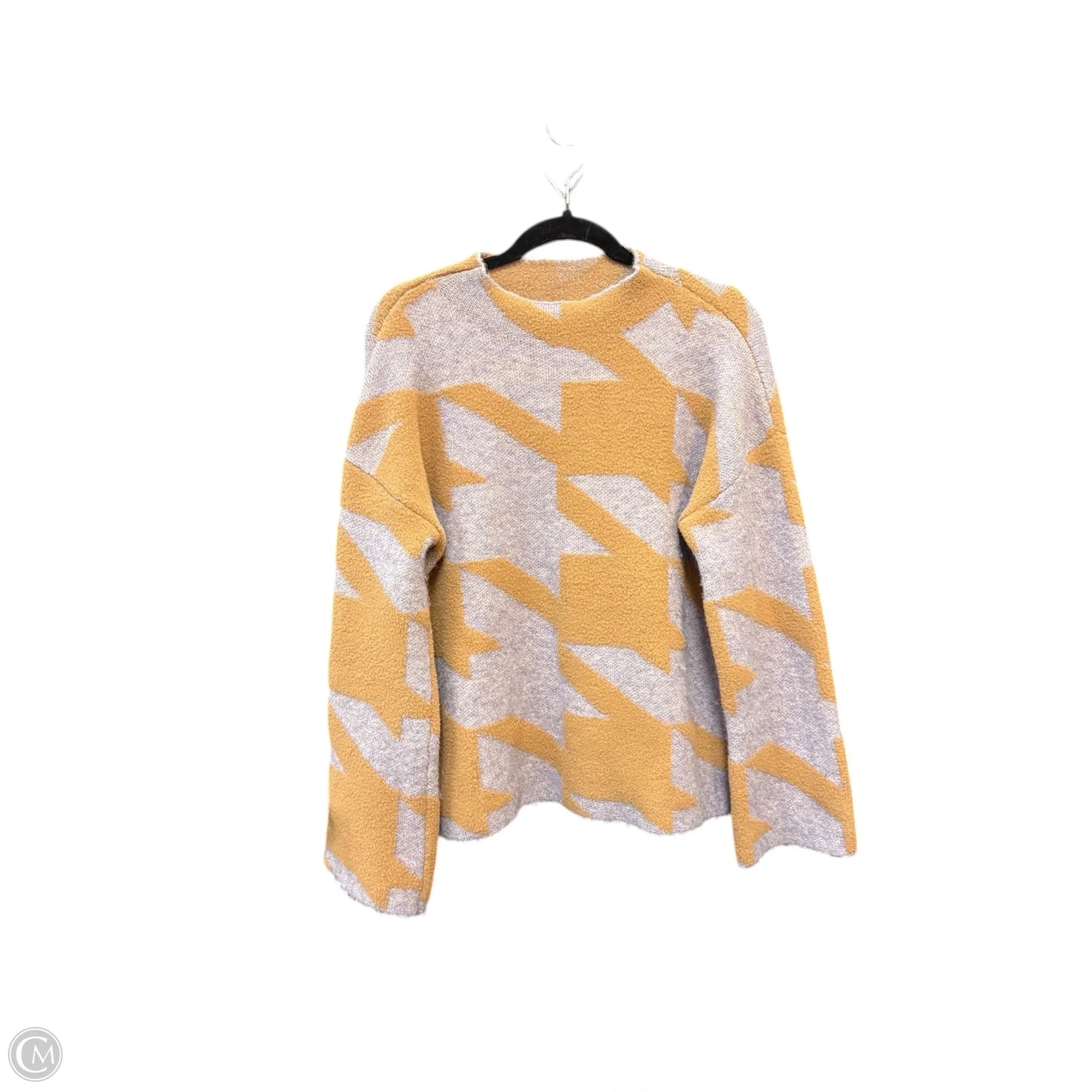 Sweater By Ann Taylor In Purple & Tan, Size: M