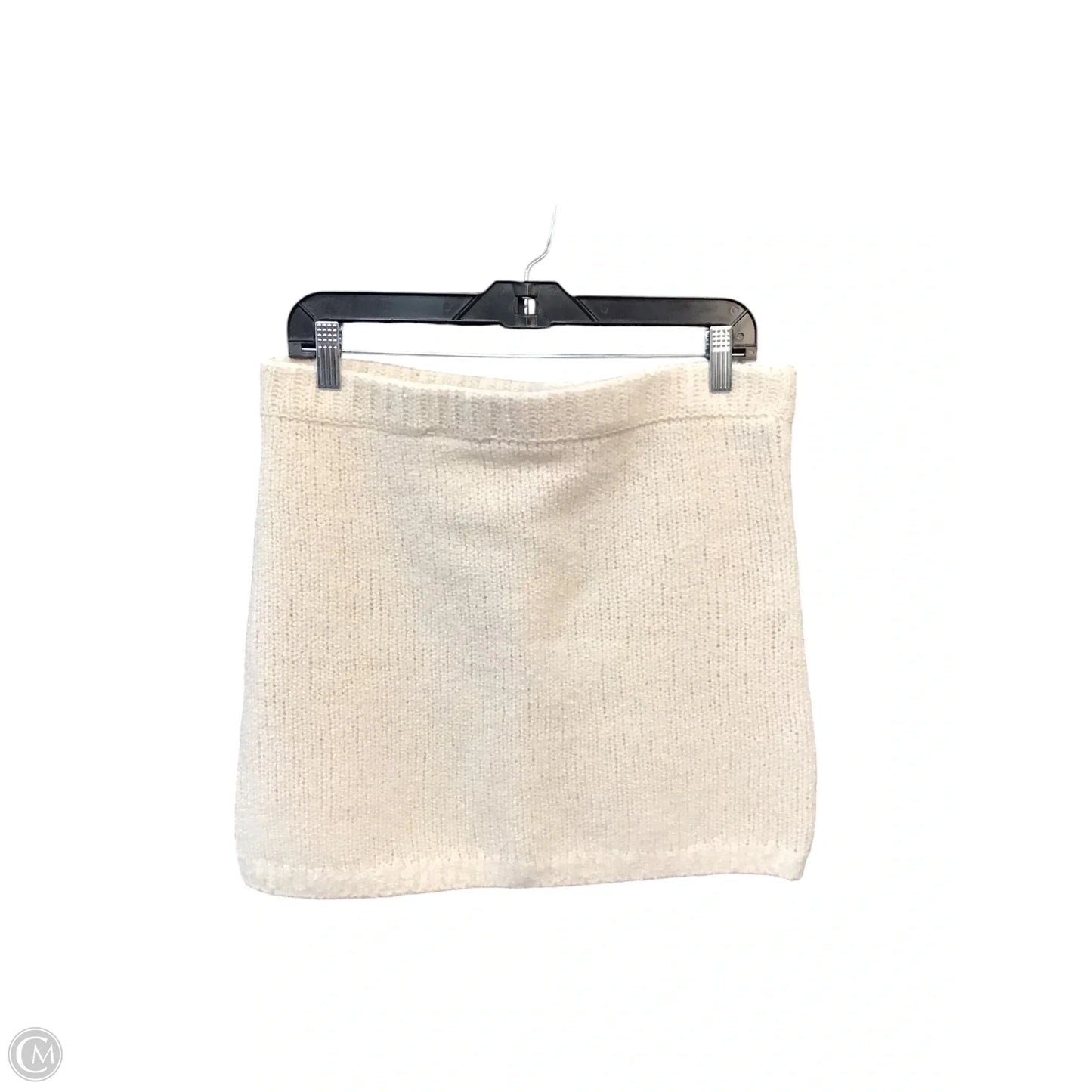 Skirt Mini & Short By Flat White In Cream, Size: L