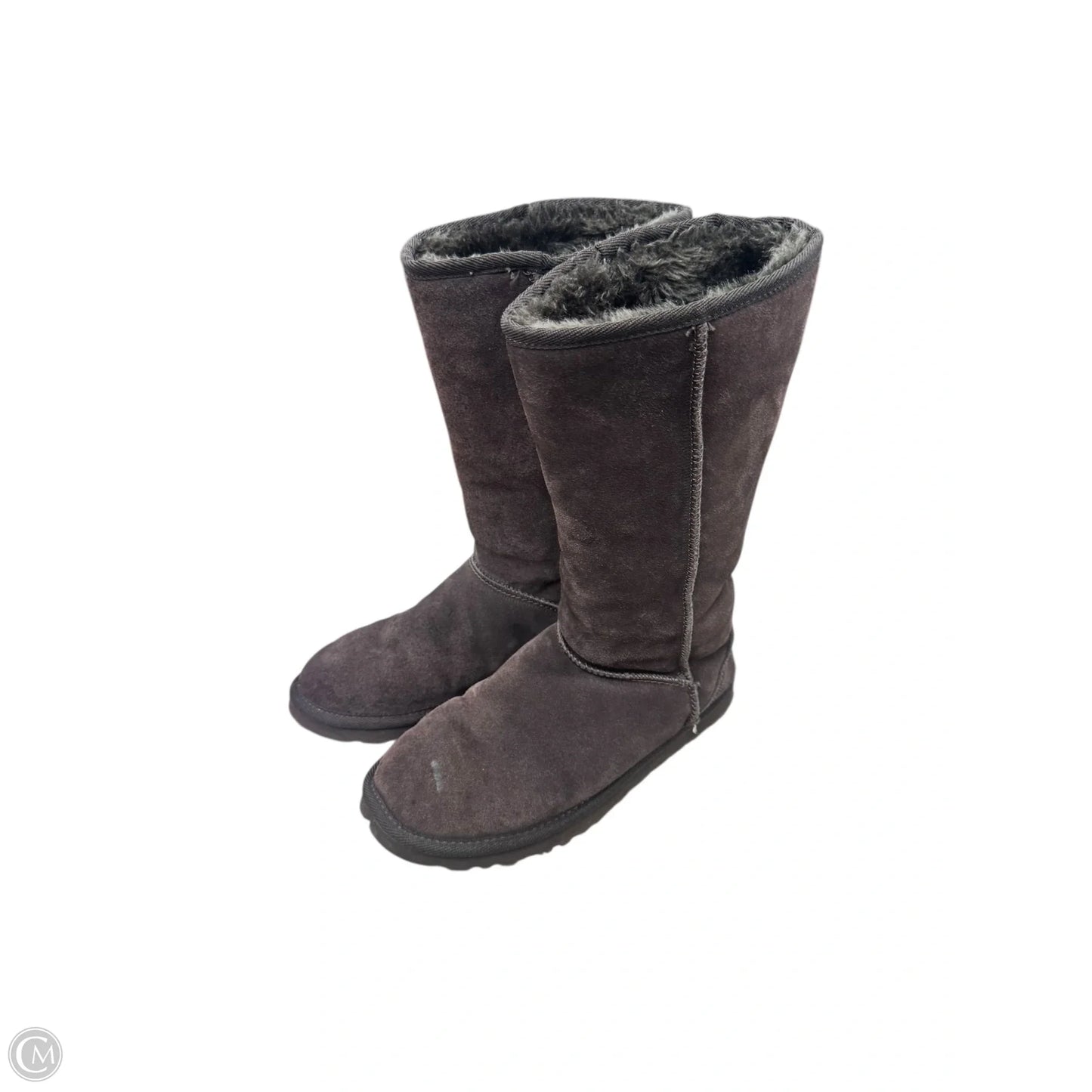 Boots Designer By Ugg In Brown, Size: 9